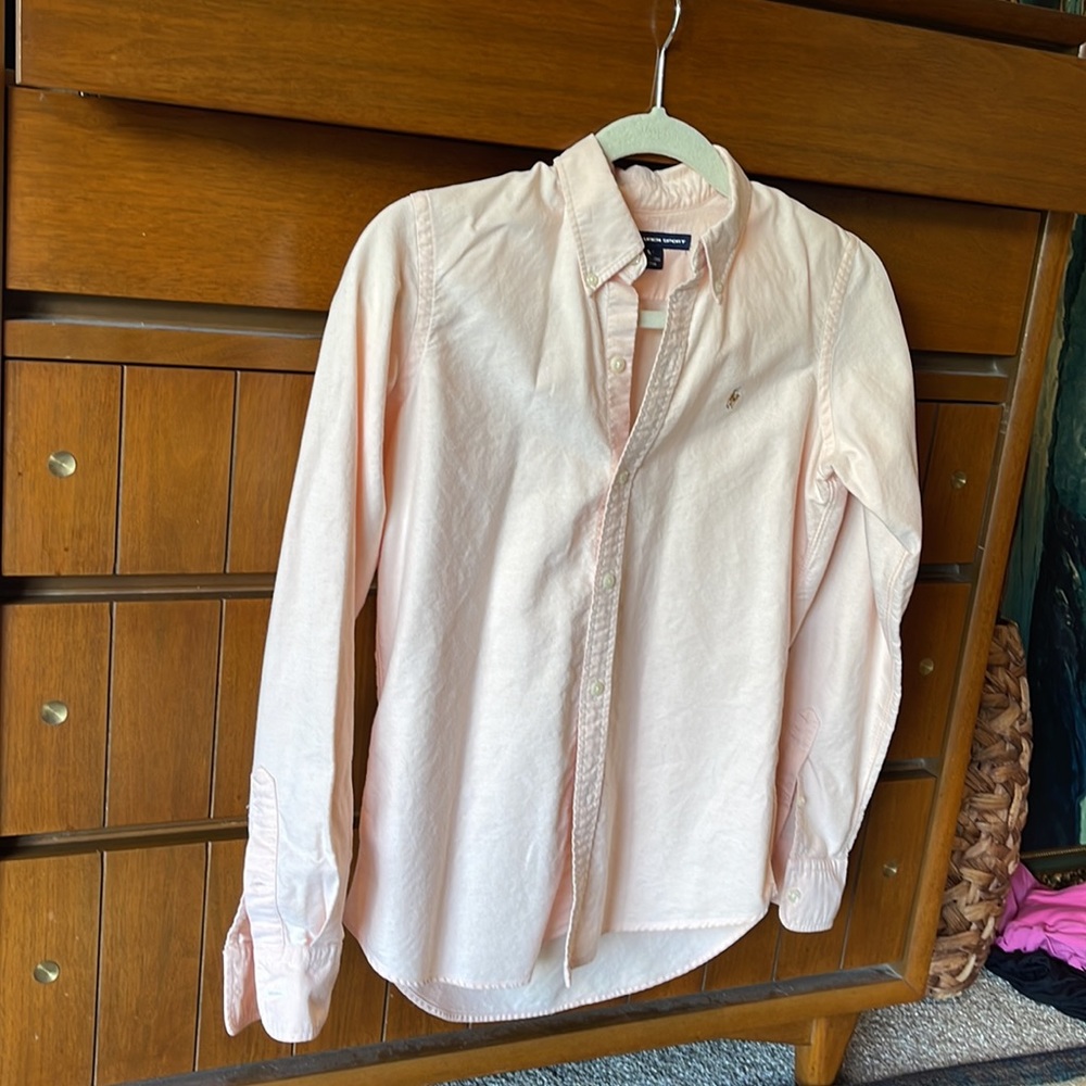 Peach Ralph Lauren button up - Picture 3 of 3